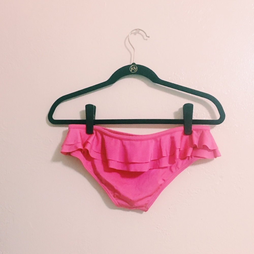 ASOS Pink Skirted Ruffle Bikini Bottom - Picture 3 of 7